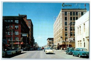 c1960 First Avenue North Billings Montana MT Unposted Coca-Cola Signage Postcard