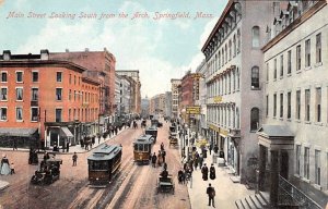 Main Street looking South from the Arch - Springfield, Massachusetts MA