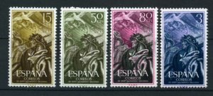 024092 SPAIN 1956 year set of 4 stamps MNH #24092