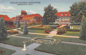 Swedish National Sanatorium Englewood Colorado linen postcard