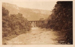 RPPC THE NARROWS WILL'S CREEK CUMBERLAND MARYLAND REAL PHOTO POSTCARD (c. 1920s)