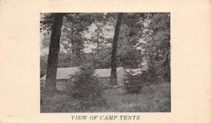 Ligonier Pennsylvania Camp Tents Campground Vintage Postcard AA82344