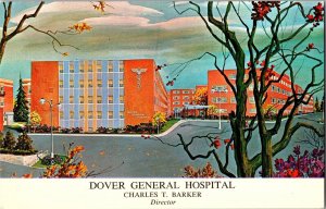 Dover General Hospital, Dover NJ Vintage Postcard J80