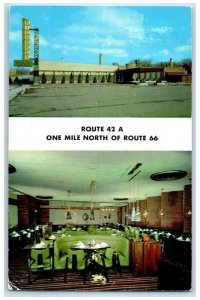 1960 Richards Restaurant & Lounge Berwyn Illinois IL Dual View Vintage Postcard