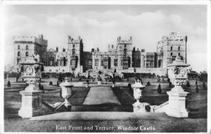 BR80194 east front and terrace windsor castle real photo uk