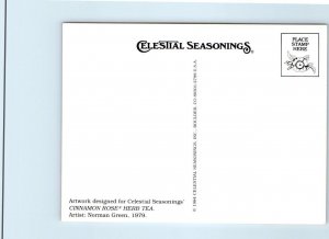 CINNAMON ROSE HERB TEA Celestial Seasonings NORMAN GREEN Artist 4x5¼ Postcard
