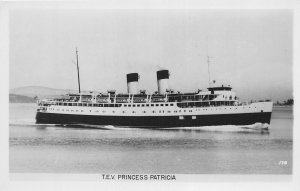 G61/ Ship RPPC Postcard T.E.V. Pricess Patricia Vancouver B.C. Canada