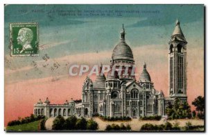 Old Postcard Paris Basilique du Sacre Coeur Montmartre