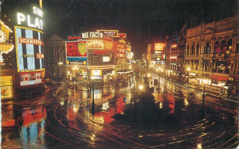 Postkarte London Piccadilly night image