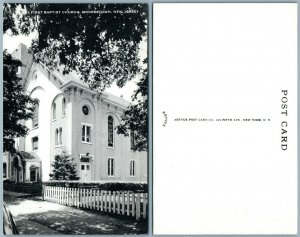 MOORESTOWN N.J. FIRST BAPTIST CHURCH VINTAGE POSTCARD