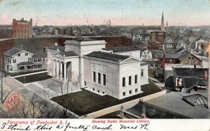 Panorama of Pawtucket, Rhode Island, Early Postcard, Used in 1907