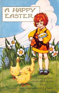 Holiday Easter Post Card Old Vintage Antique Writing on back