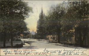 Wellfleet Cape Cod MA Street Scene Used 1906 Postcard