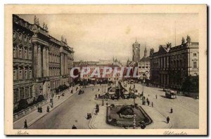 Germany Berlin Old Postcard Schlossplatz