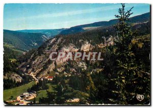 Postcard Modern Franche Comte Picturesque Route Rousses Jura Morez to La Vall...