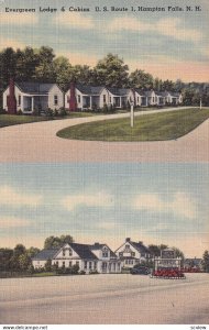 HAMPTON FALLS, New Hampshire, 1930-1940's; Evergreen Lodge And Cabins