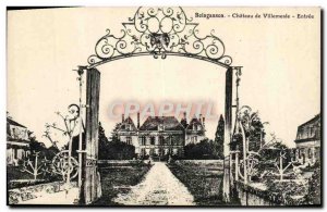 Old Postcard Boisgasson Castle Villemesle Entree