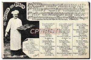 Old Postcard La Galette De Paron Food Patissier Folklore