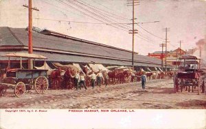 French Market New Orleans Louisiana 1909 postcard