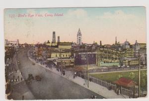 UNCOMMON CONEY ISLAND VIEW OF GOAT ROLLER COASTER & FINE'S SWIMMING POOL, BKLYN 