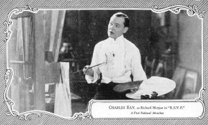 CHARLES RAY as Richard Morgan in RSVP Silent Film Actor 1922 Vintage Postcard