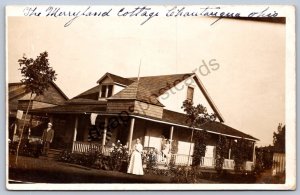 K49/ Chautauqua Franklin Ohio RPPC Postcard c1910 Maryland Cottage 149