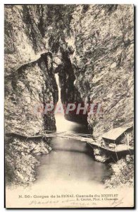 Old Postcard Gorges of the Diosaz Cascade Soufflet