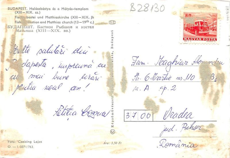 B28130 Budapest Matthias Church Hungary