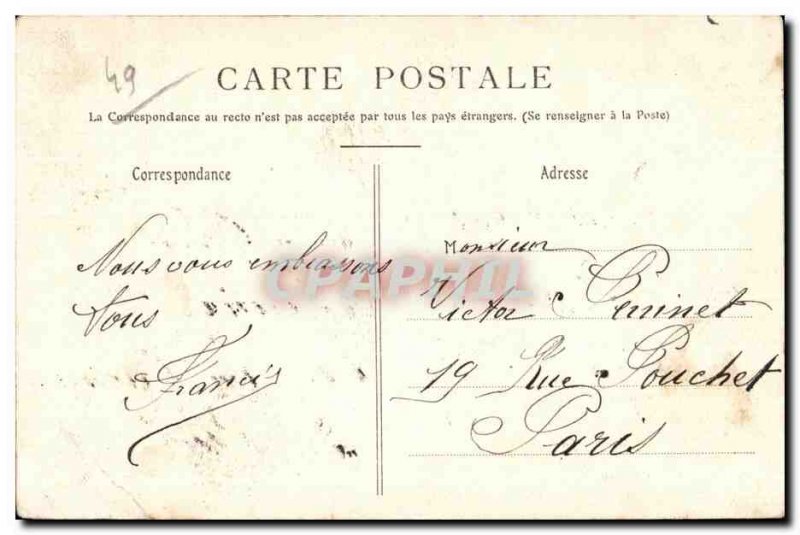 Old Postcard Pouance Le Chateau