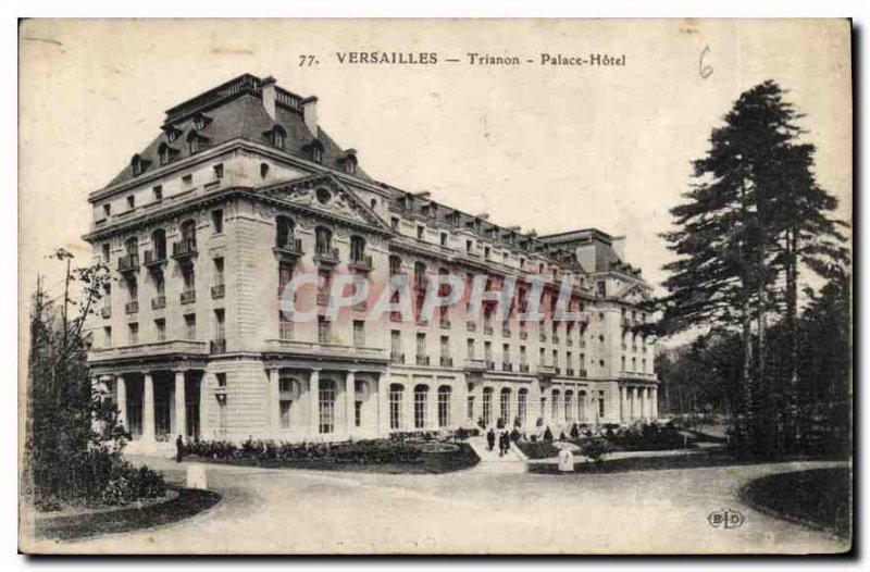 Postcard Old Hotel Trianon Palace Versailles