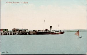 Digby NS 'Prince Rupert' Ship c1910 Valentine & Sons Postcard G98