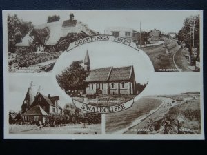 Kent SWALECLIFFE 5 Image Multiview c1950's Postcard by Valentine