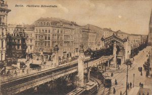 Germany Berlin Hochbahn Bülowstrasse Vintage Postcard 08.37