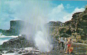 Hawaii Oahu Blowhole On The Leeward Side