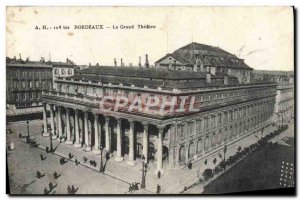 Old Postcard Bordeaux Grand Theater