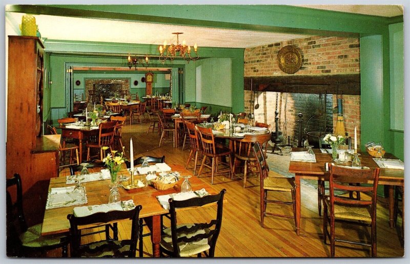 Vtg Mount Bethel New Jersey NJ King George Inn Restaurant Dining Room Postcard