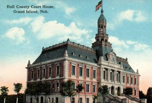 Vintage Postcard Grand Island Nebraska - Hall County Courthouse