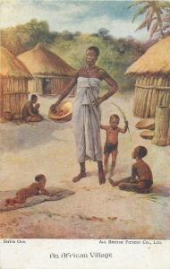 Lot 5 postcards GHANA Gold Coast native village ethnic life