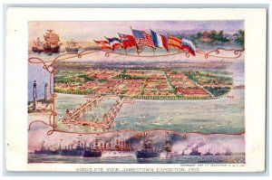 1907 Birds Eye View Jamestown Exposition Norfolk Virginia VA Souvenir Postcard