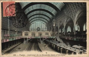 CPA PARIS 4e - Intérieur de la Nouvelle Gare d'Orléans (58517)