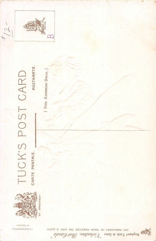 H77/ Valentine's Day Holiday Postcard c1910 Fantasy Insect Dragonfly51