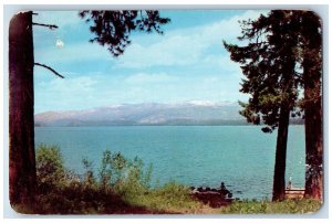 Boise Idaho ID Postcard Nestled Rugged Idaho Mountains Pay-Ette Lake McCall 1960