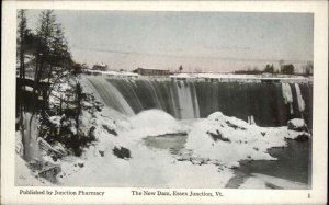 Essex Junction VT New Dam c1910 Vintage Postcard