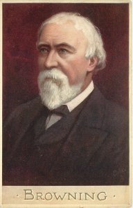 Tuck Postcard Men Of Letters Series III 2700 Robert Browning Poet Quinnell