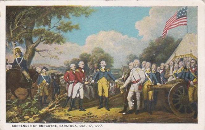 Surrender Of Burgoyne Saratoga 17 October 1777 Curteich