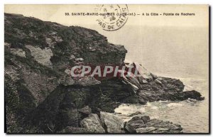 Old Postcard Sainte-Marie-sur-Mer At Pointe coast rocks