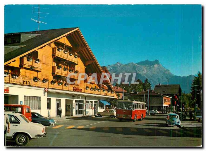 Postcard Modern Villars sur Ollon La Gare The Teeth of Morcles