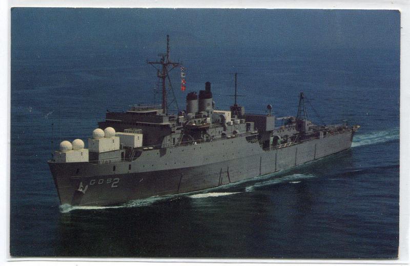 USS Point Loma AGDS-2 US Navy Support Ship postcard