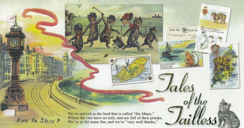Tales Of The Tailless Manx Isle Of Man Full Set Of Mint Stamps + Case