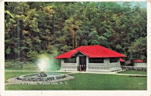 Antique Watkins Glen NY Pavilion Postcard Geo V Millar Divided Back